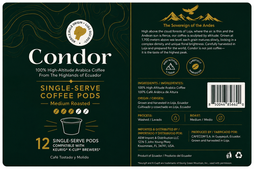 Condor Coffee K-Cup Pods – Medium Roast – 12 ct