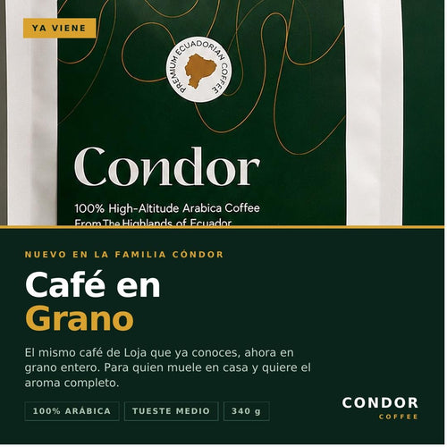 Condor Coffee – Premium Ecuadorian Whole Bean Coffee – 12 oz