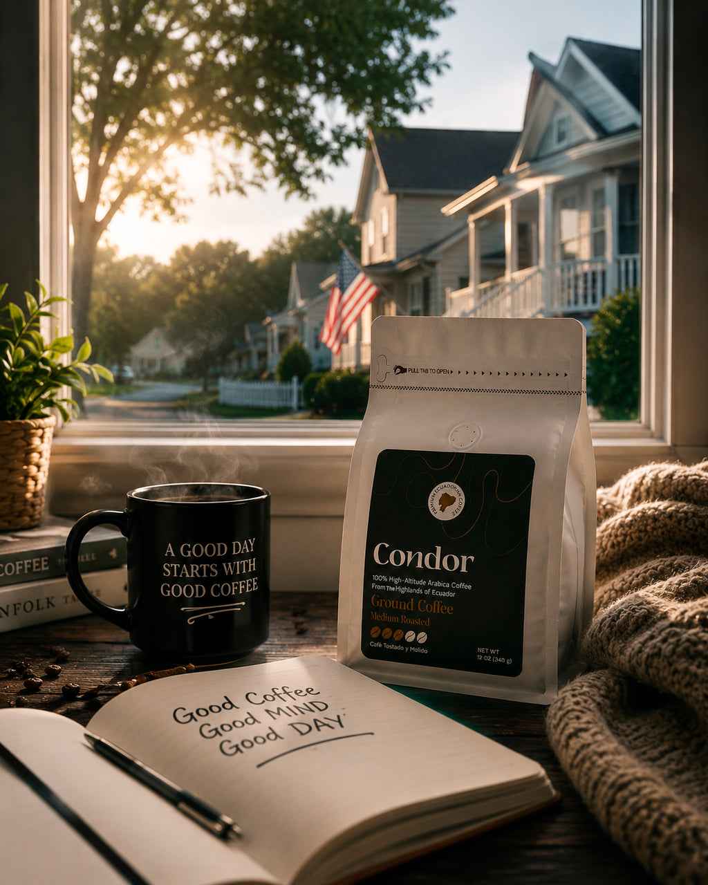 Title: Condor Coffee – Premium Ecuadorian Arabica Coffee – 12 oz